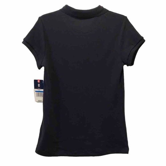 Izod Approved Schoolwear Golf Uniform Short Sleeve Girls Polo Navy XL (16) - Picture 14 of 16